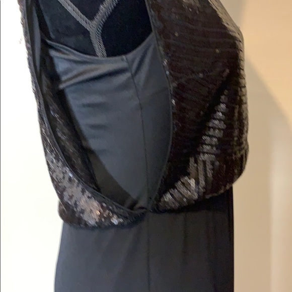 Calvin Klein black sequinned semiformal dress, 8 - Picture 4 of 8